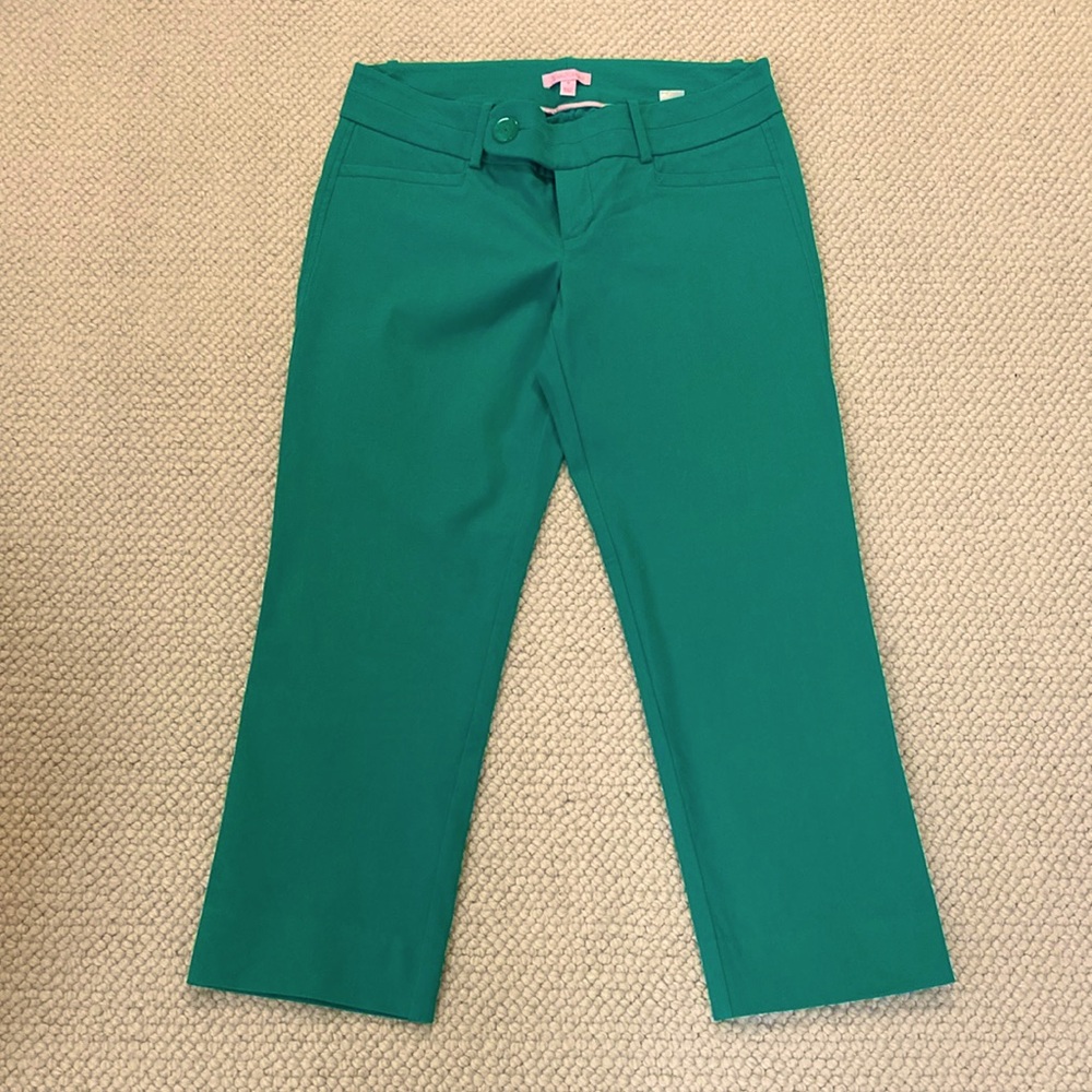 Lilly Pulitzer kelly green capri pants